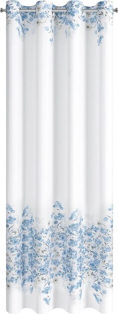 ZÁVES NA KRÚŽKOCH NOA 140X250 CM KVETY