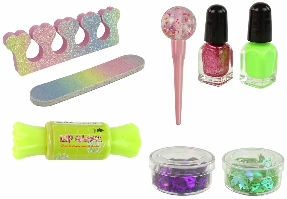 Lean Toys Makeup set v tvare cukríka – 9ks.