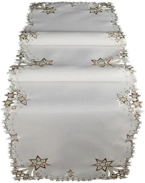 Vianočný obrus Zlatá hviezda 40x140 cm