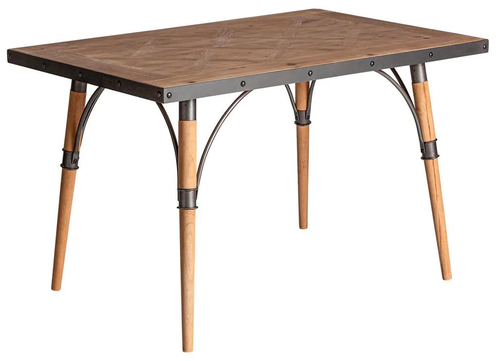 Jedálenský stôl forlong 120 x 81 cm hnedý MUZZA