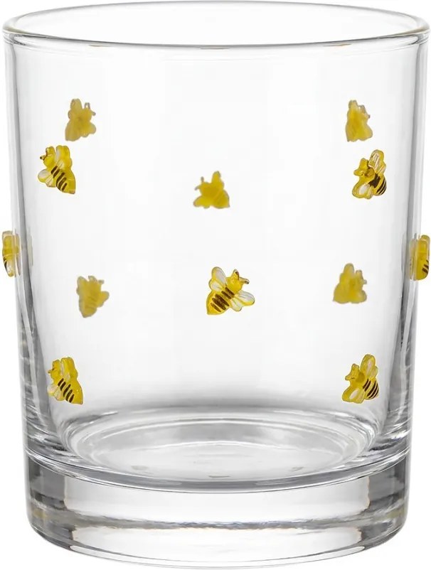 Pohár na vodu s motívom včeličiek - Ø 8*10 cm / 320 ml