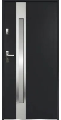 Kovové vchodové dvere S68 Ariadna 80 Ľ antracit