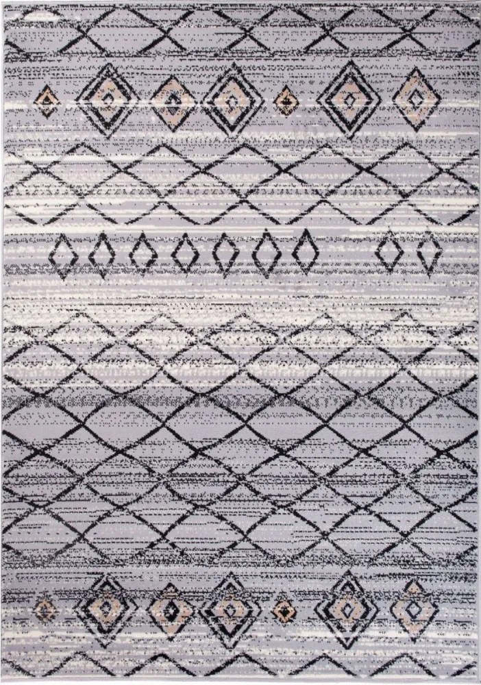 Kusový koberec PP Lili sivý, Velikosti 180x250cm