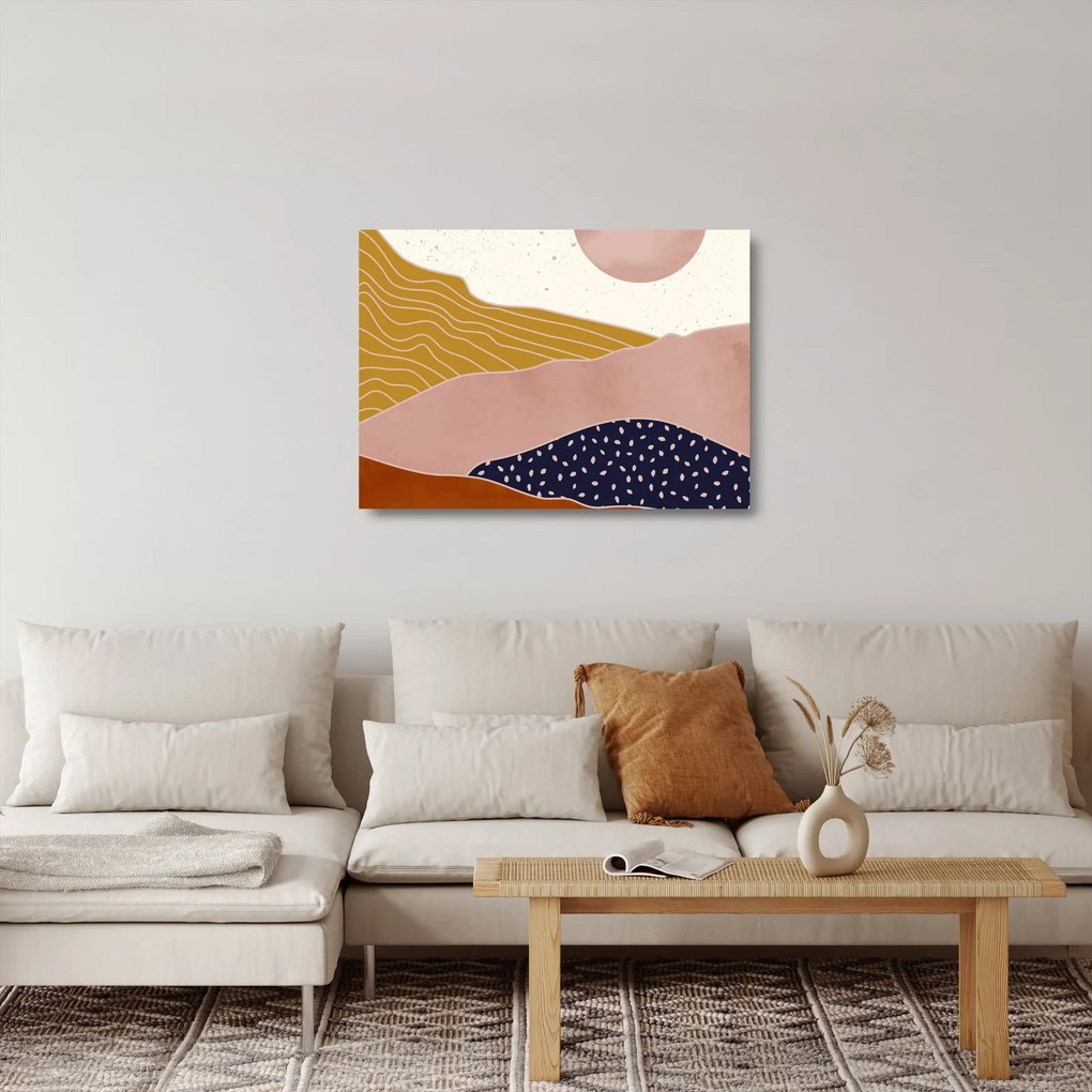 Sklenený obraz - Spacefrog design hory N⁰3 (70x50 cm)