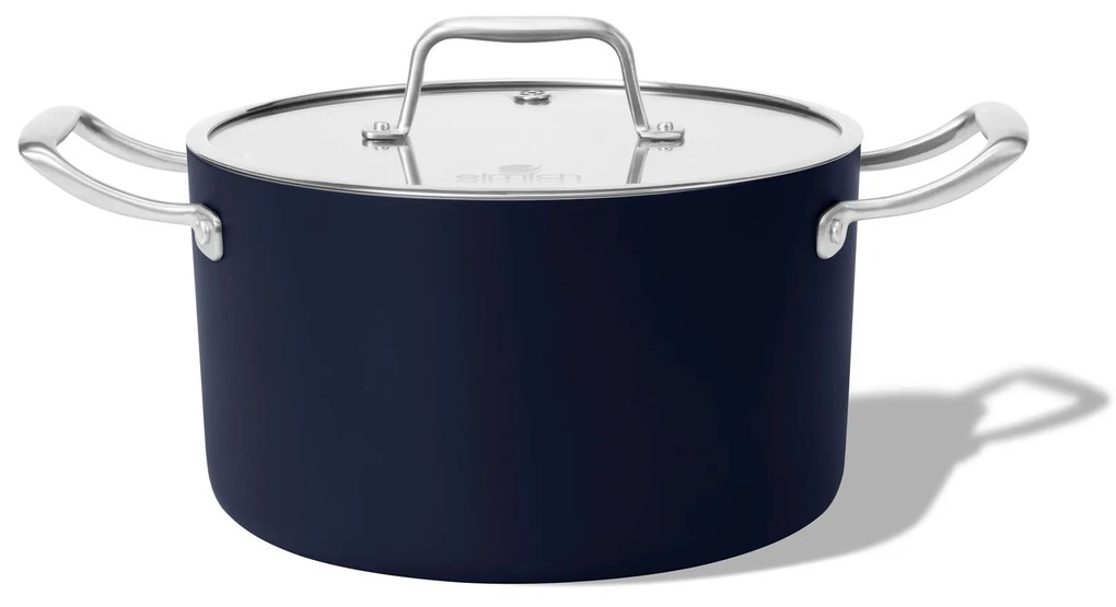 Elmich Nepriľnavý keramický hrniec Vital Ø 20 cm (3.5L) - tmavomodrá