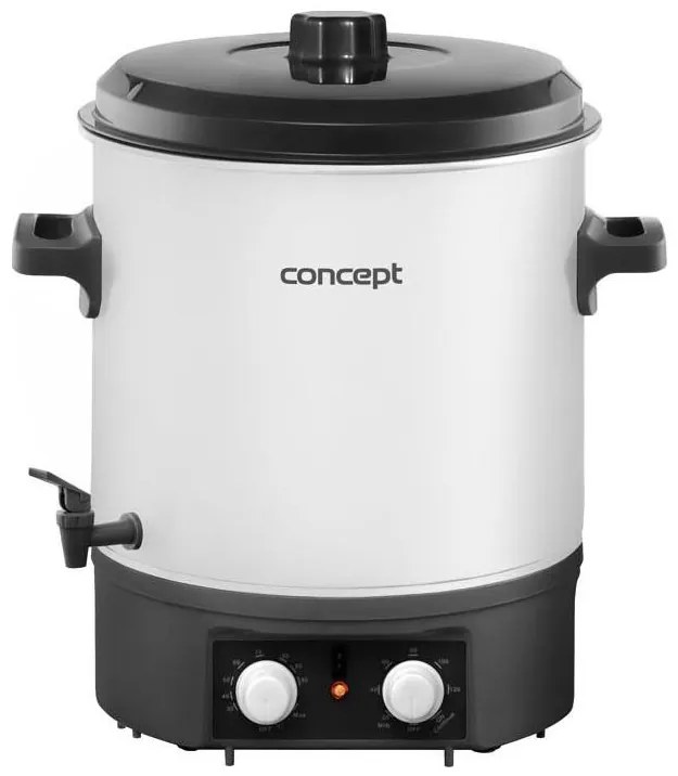 Concept ZH0030 - Zavárací hrniec 27 l 2000W/230V biela/čierna