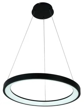 Brilagi - LED stmievateľný luster na lanku FALCON SLIM LED/42W/230V, priemer 50 cm, čierny, s diaľkovým ovládaním (DO)