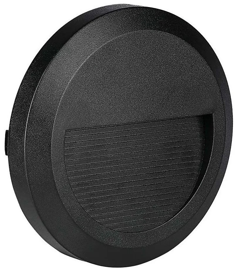 LED Vonkajšie schodiskové svietidlo LED/2W/230V IP65 3000K čierna