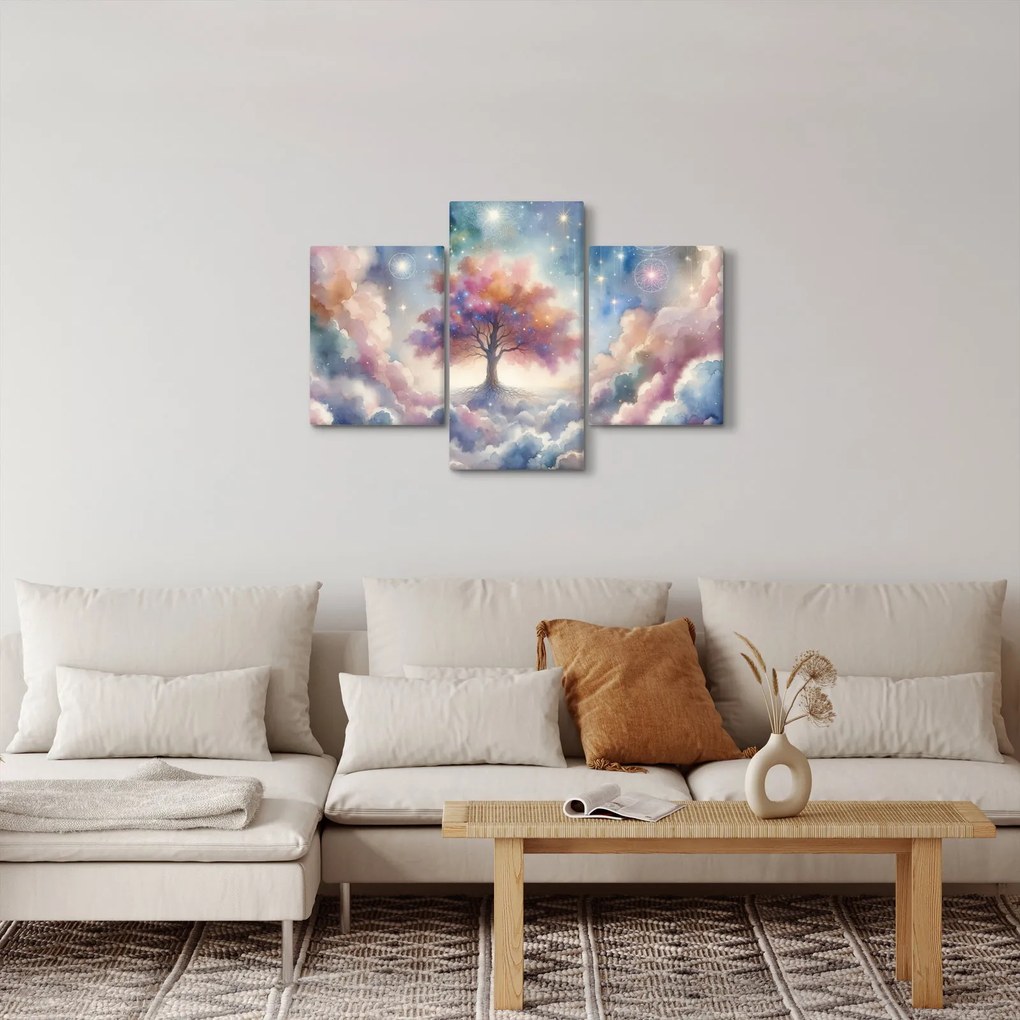 Obraz – Strom života v oblakoch (90x60 cm)