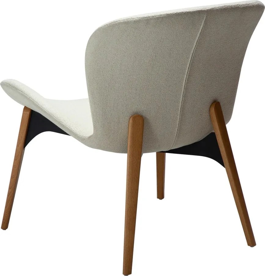 Krémové kreslo z textílie buklé Paragon – DAN-FORM Denmark