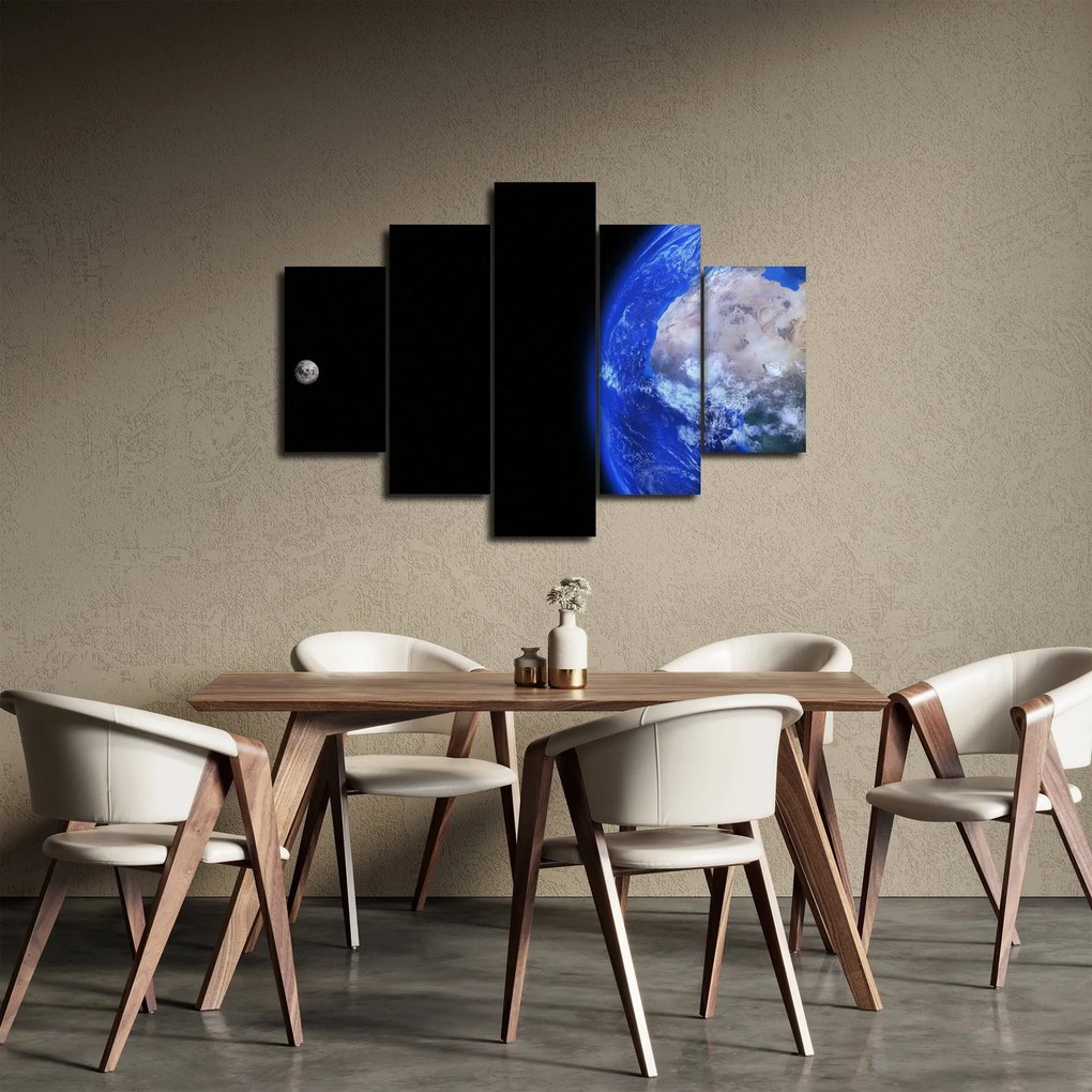 Obraz Mesiaca a Zeme (150x105 cm)