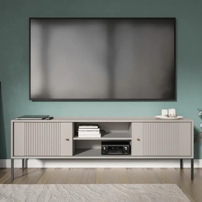 Dizajnový stolík pod TV Pescara kašmírový 154cm