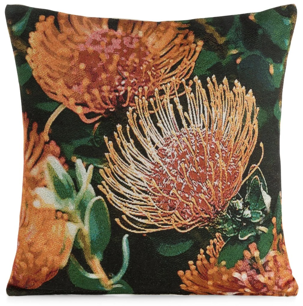 GOBELÍNOVÁ DEKORAČNÁ OBLIEČKA NA VANKÚŠ GOBELIN11 45X45 CM KVETY