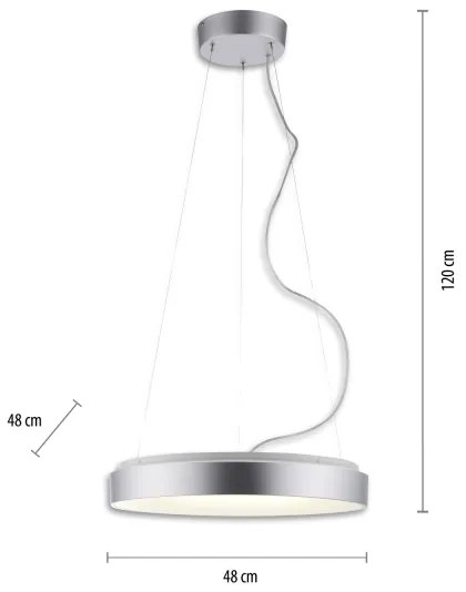 JUST LIGHT. 17075-21-LED Stmievateľný luster na lanku KETO ANIKA LED/26,5W/230V+DO