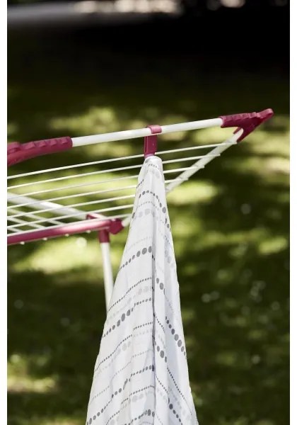 WENKO 3774021100 - Sušiak na bielizeň SUMMER DRY 153x76 cm biela/ružová