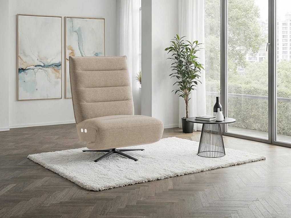 XXXLutz RELAXAČNÉ KRESLO, textil, taupe Sit & More - Online Only obývacie izby - 000144038076