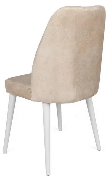 Súprava jedálenských stoličiek Alfa Beige and White, 2 ks