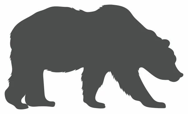 lovel.sk Nálepka na stenu Animals - medveď Z070