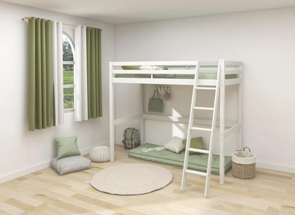 Vysoká poschodová posteľ ACTIMA biela