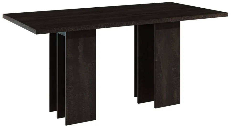 Jedálenský stôl MARBLE, 160x75x80, K353 charcoal flow