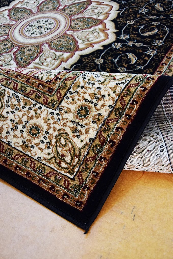 Koberec Anatolia 5328 BLACK – čierny orientálny obdĺžnik Rozmer: 150x230 cm