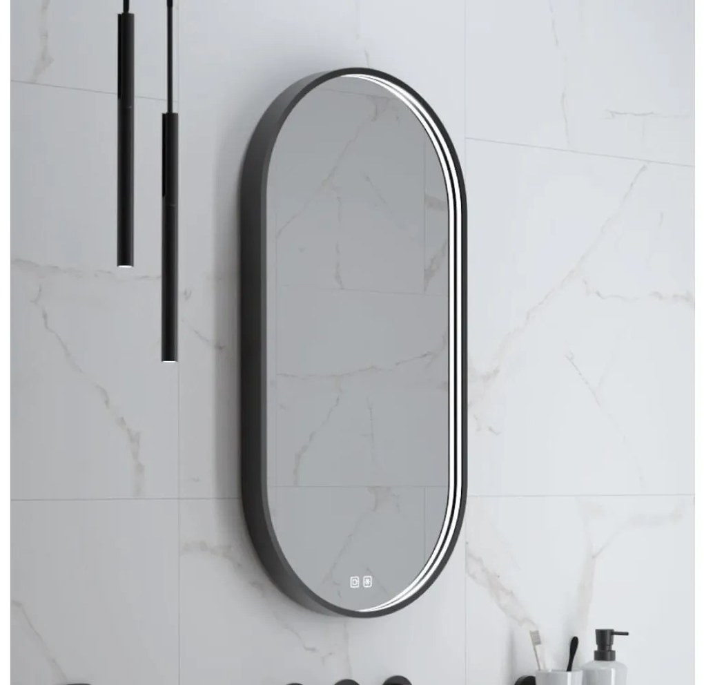 NIMCO ZPC 32002LVX-90-LED Kúpeľňové podsvietené zrkadlo 3000-6500K 80x40 cm IP44