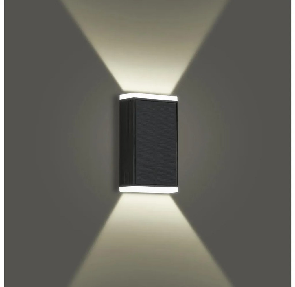 Brilagi - LED solárne nástenné svietidlo SUN GUARD LED/2W/3,7V 2000 mAh IP45 BG2075