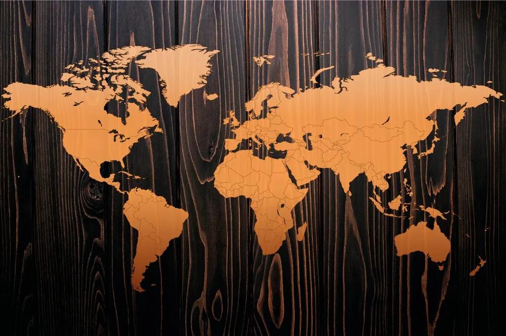 Tapeta luxusná mapa sveta