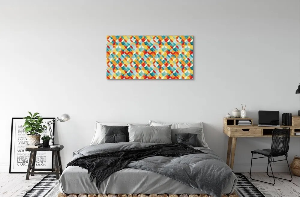 Obraz canvas farebné vzory 125x50 cm