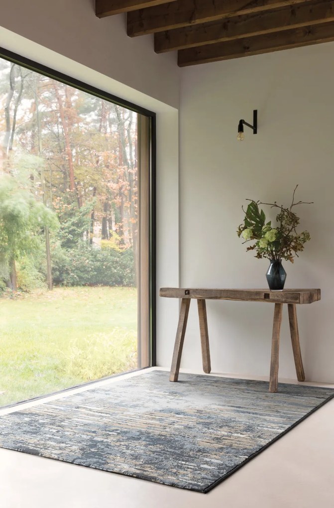 Kusový koberec Piazzo 12187 505, 135x200, modrá, chodba / predsieň, Osta