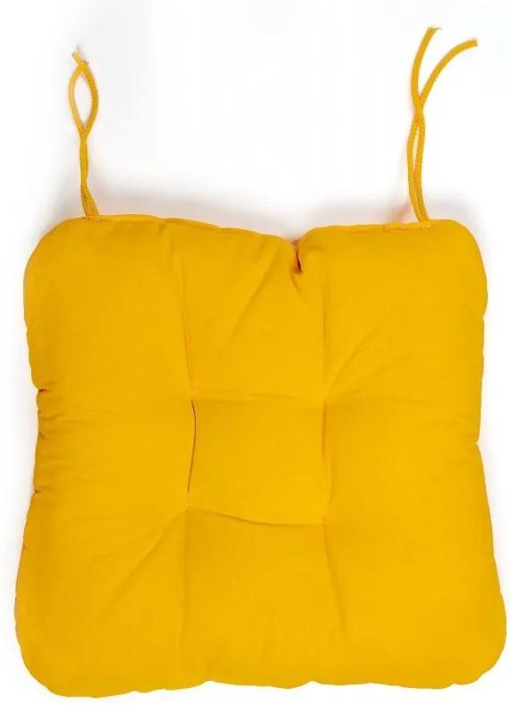 Podložka na stoličku Soft žltá