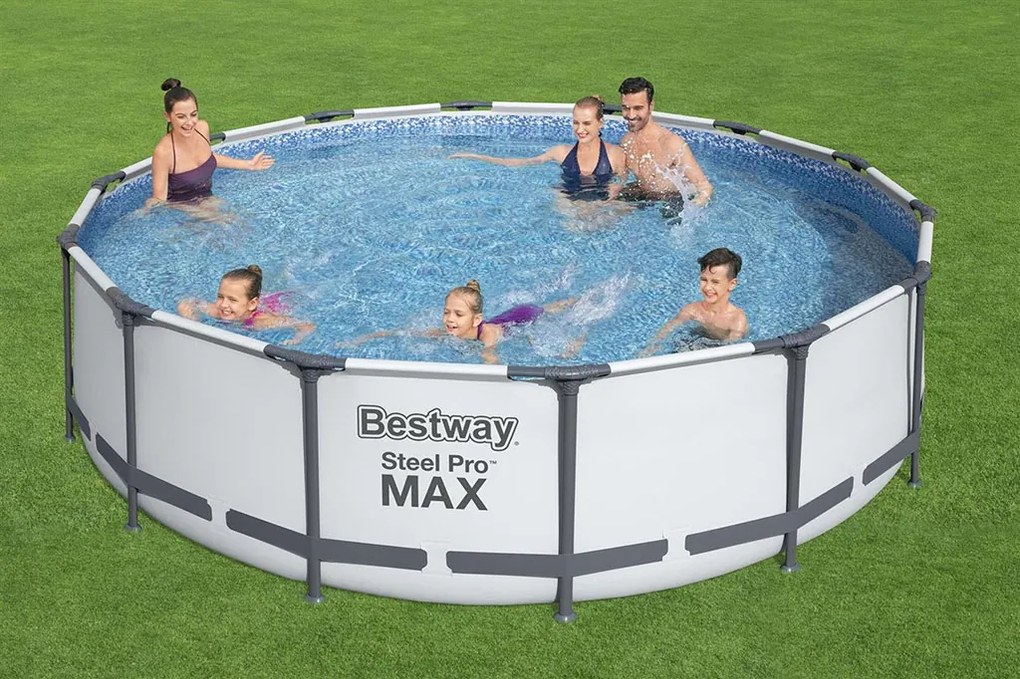 BESTWAY Steel Pro Max Bazén 427 x 107 cm, kartušová filtrácia 56950