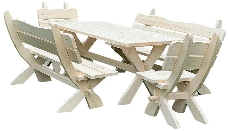 Súprava záhradného nábytku B115 natural