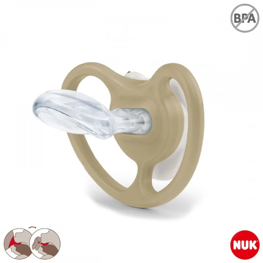 Cumlík Space NUK 0-6m Disney Mickey Mouse biela