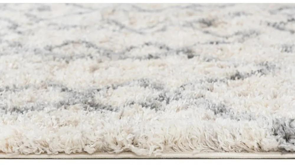 Kusový koberec shaggy Tizoc krémový 80x150cm