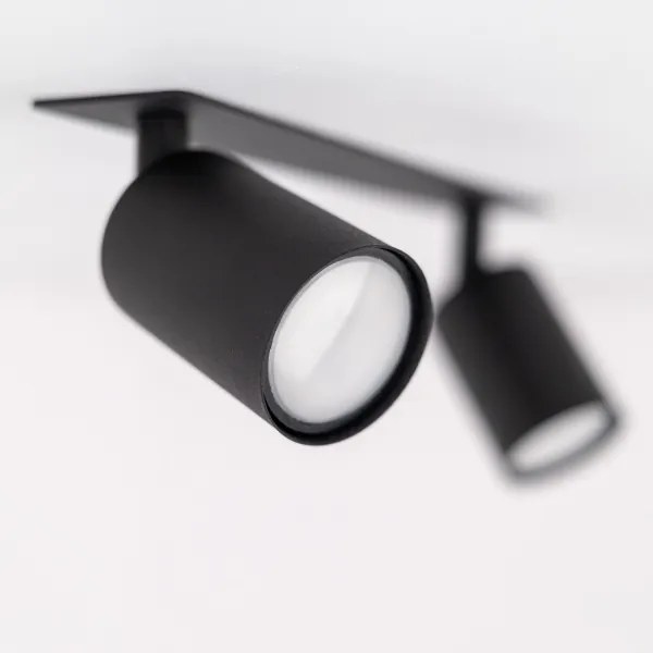 Podhľadové bodové svietidlo NEX 2xGU10/10W/230V čierna