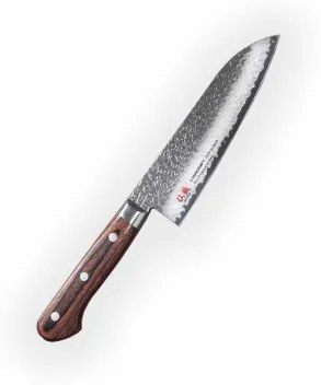 nůž Santoku 165 mm Suncraft Senzo Universal Tsuchime Damascus