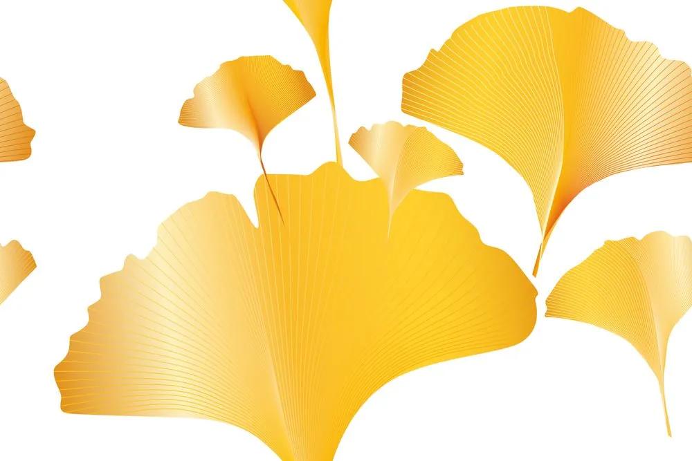 Samolepiaca tapeta luxusné zlaté listy