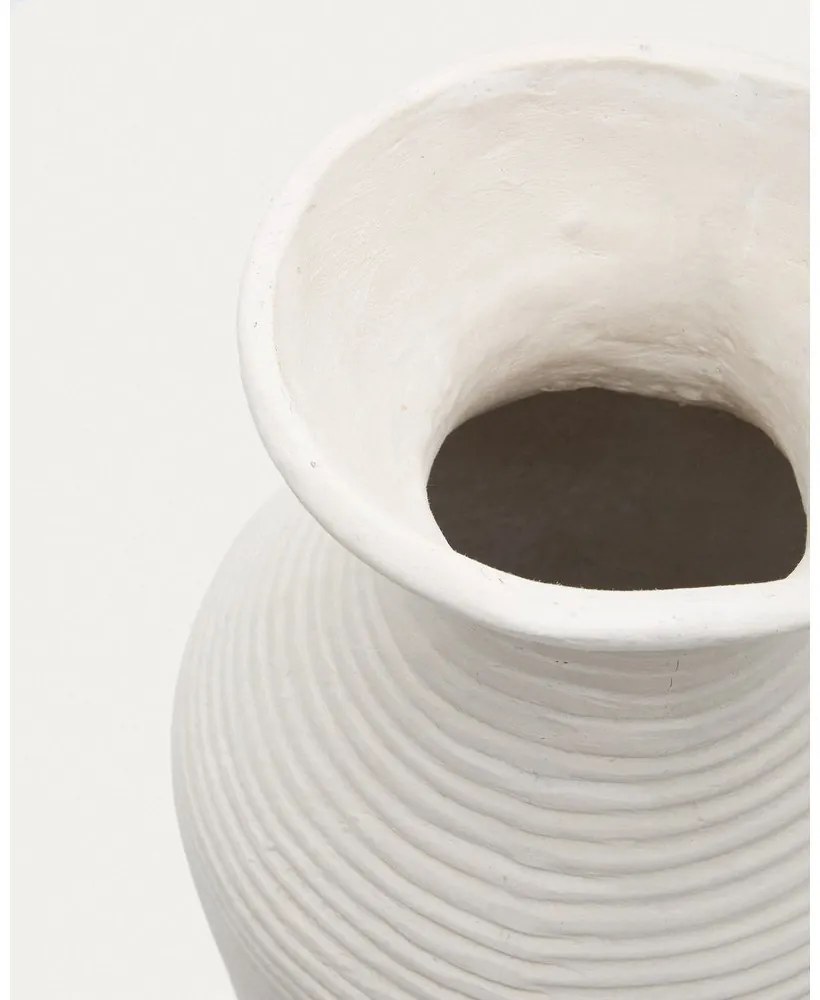 Krémová ručne vyrobená vysoká váza (výška 72 cm) Pria – Kave Home
