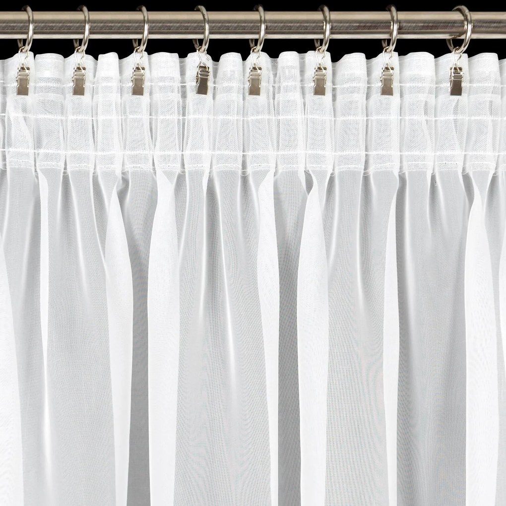 ZÁCLONA NA PÁSKE LUCY 300X250 CM BIELA