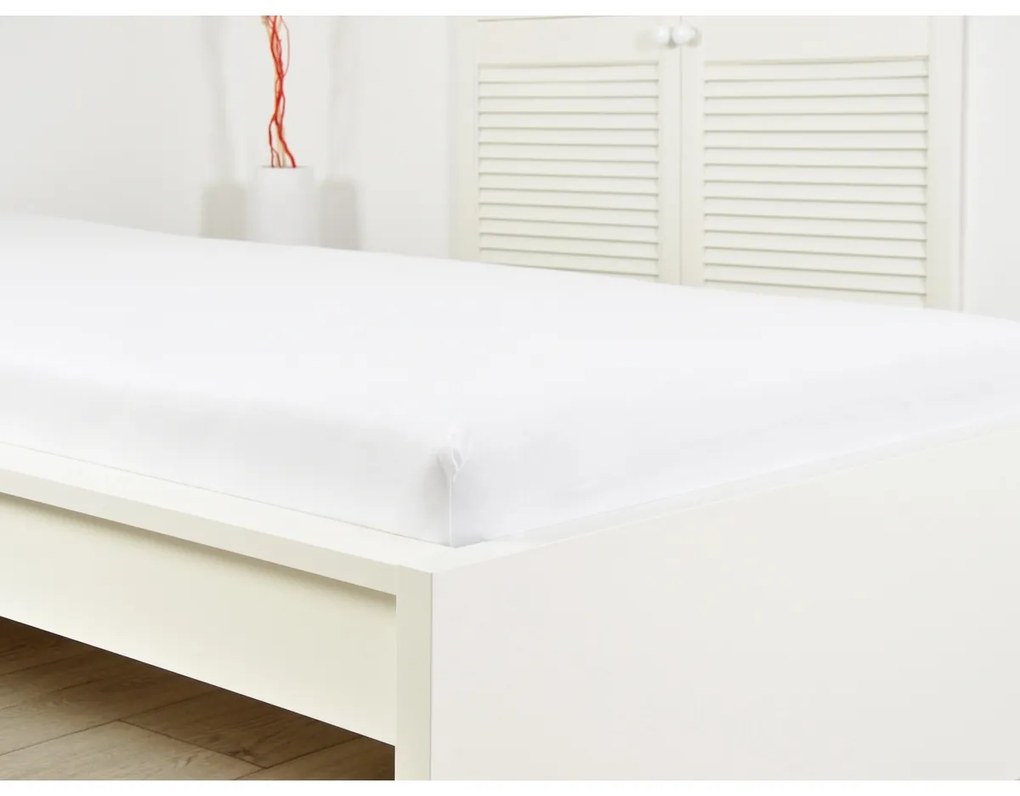 4Home jersey prestieradlo Ideál biela, 180 x 200 cm