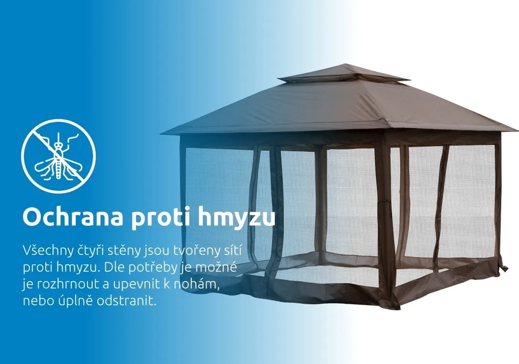 Marimex | Záhradný altánok Marimex Vista 3x3 m | 10970572