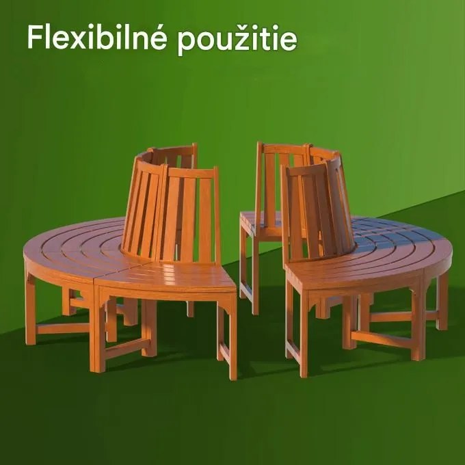 InternetovaZahrada Lavička okolo stromu Ø160 cm - eukalyptus