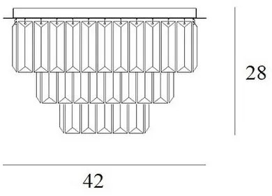 MAXLIGHT C0205 - Stropné svietidlo MONACO 9xG9/40W/230V pr. 42 cm zlatá