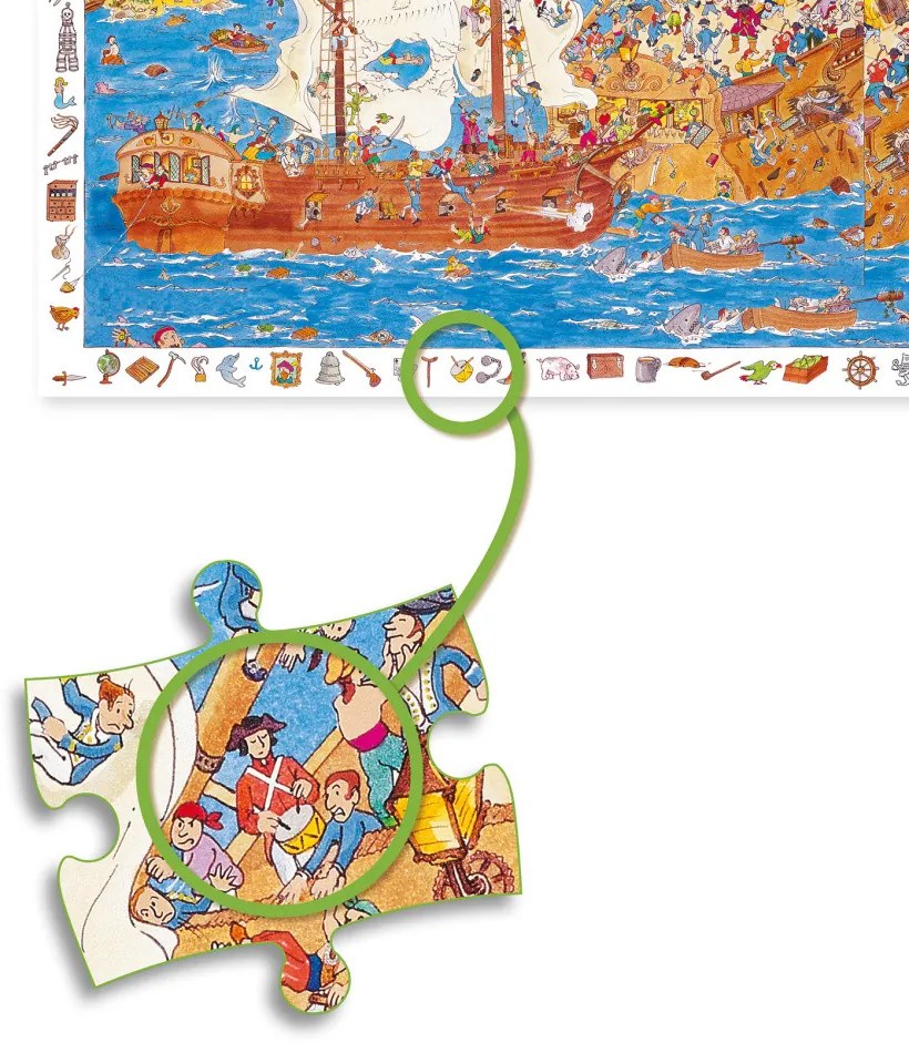 Puzzle – Piráti – 100 ks