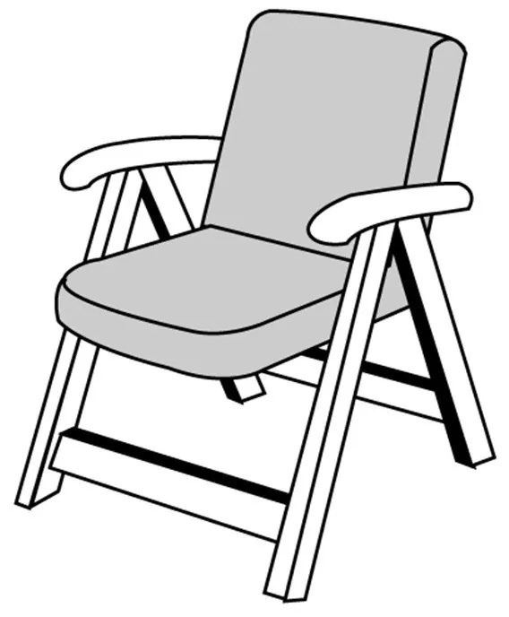 Doppler HIT UNI 7846 nízky – polster na záhradnú stoličku a kreslo, 100 % polyester