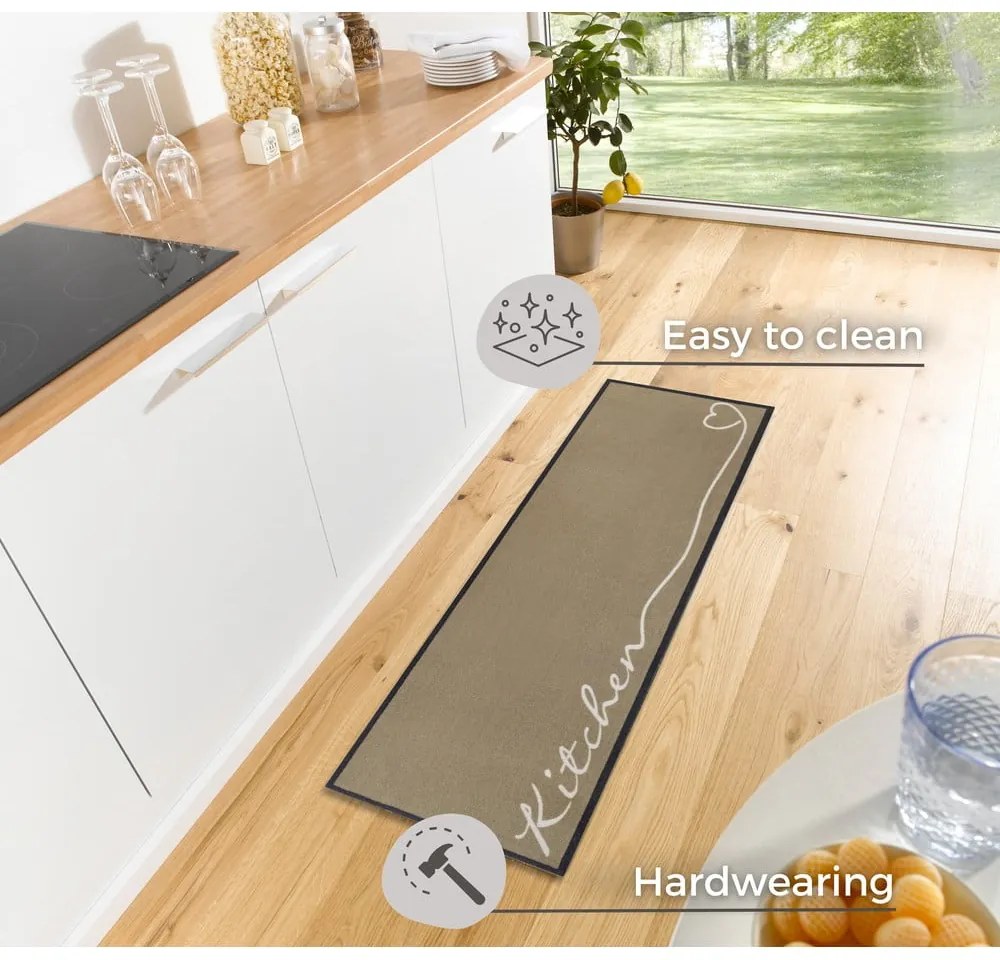 Béžový behúň Zala Living Kitchen, 50 x 150 cm
