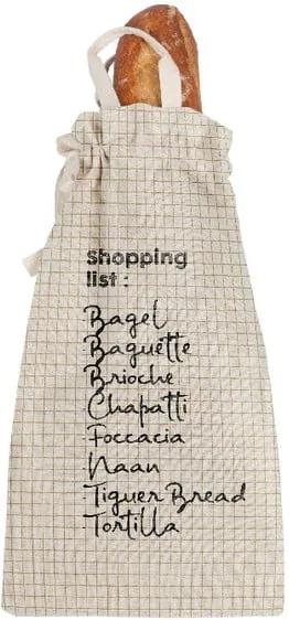 Látkový vak na chlieb Linen Bag Shopping, výška 42 cm