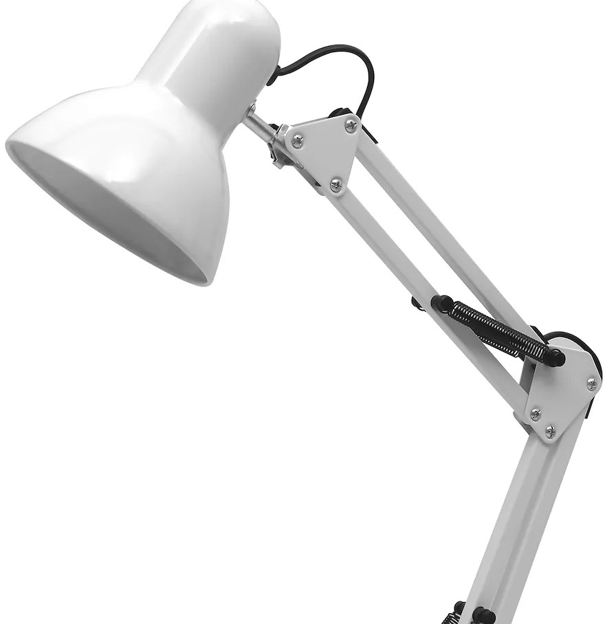 Stolná lampa Nexa, 1x biele kovové tienidlo, w