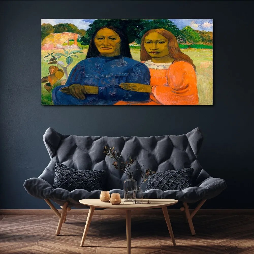 Obraz Canvas Dve ženy Paul Gauguin